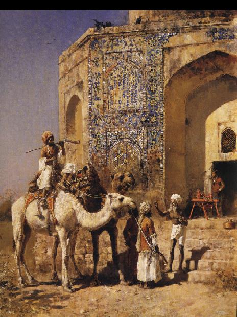 Edwin Lord Weeks The Old Blue-Tiled Mosque, Outside of Delhi, India